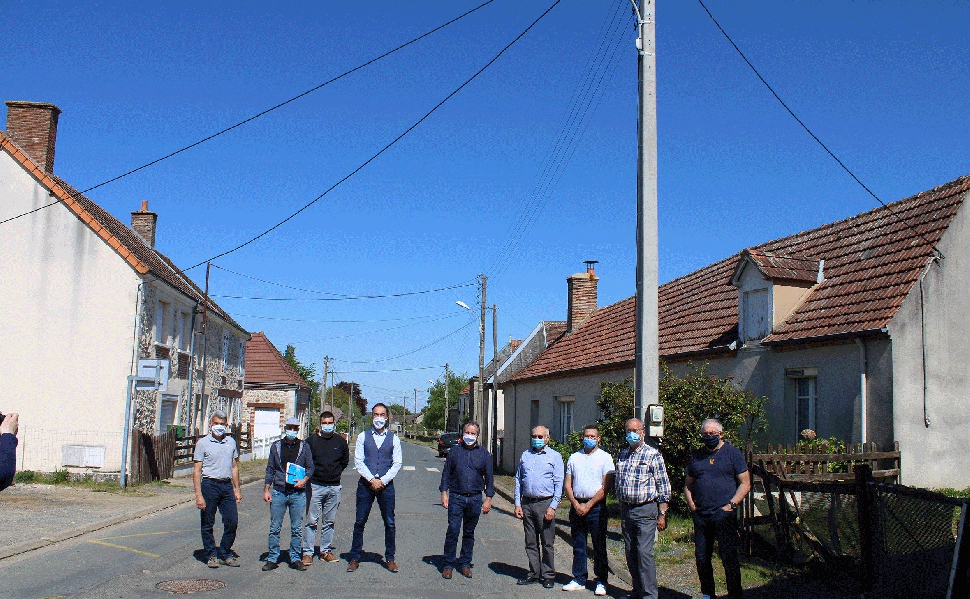 Visite de chantier à Genouilly