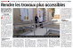 Rendre les travaux plus accessibles 