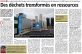 Des déchets transformés en ressources 